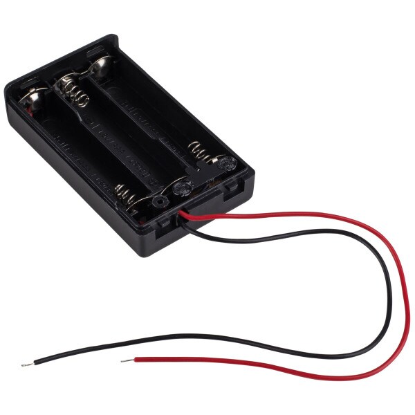 Main product image for 3 x AAA Battery Holder with Switch and 6" Leads 142-252